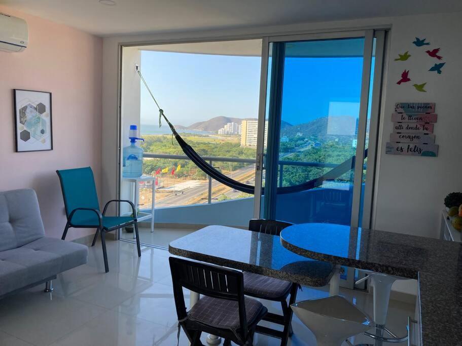 Pozos Colorados Santa Marta - Hermoso 1005 Vista Al Mar Apartamento
